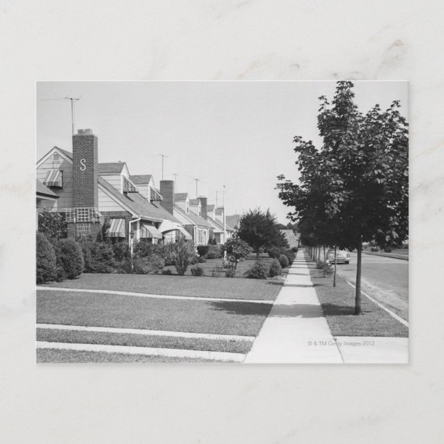 Postal Fila de casas (Anverso)