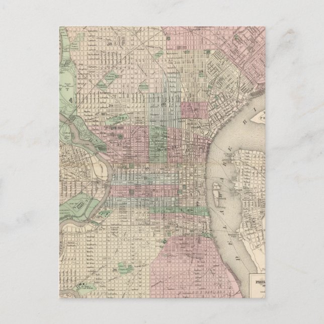 Postal Filadelfia 3 (Anverso)