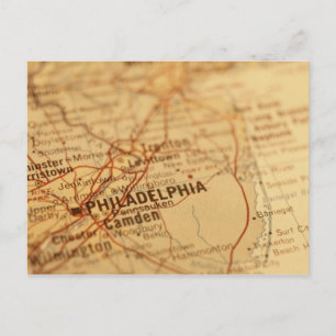 Postal Filadelfia, mapa de cosechas de PA