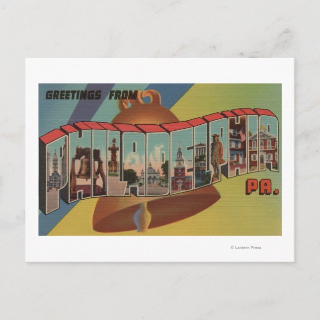 Postal Filadelfia, Pennsylvania (Campana de la Libertad) (Anverso)