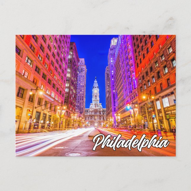 Postal Filadelfia, Pennsylvania, Estados Unidos (Anverso)