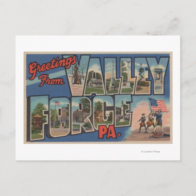 Postal Filadelfia, Pensilvania - Valley Forge (Anverso)