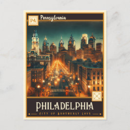 Postal Filadelfia, Pensilvania | Vintage