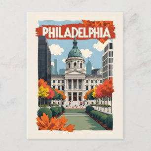 Postal Filadelfia retro