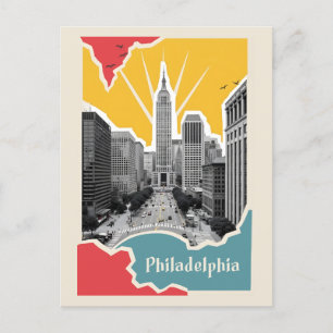 Postal Filadelfia retro