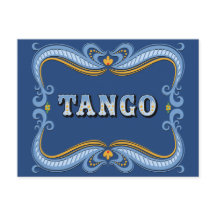Filete Fileteado Porteño Rótulo de Tango Argentino