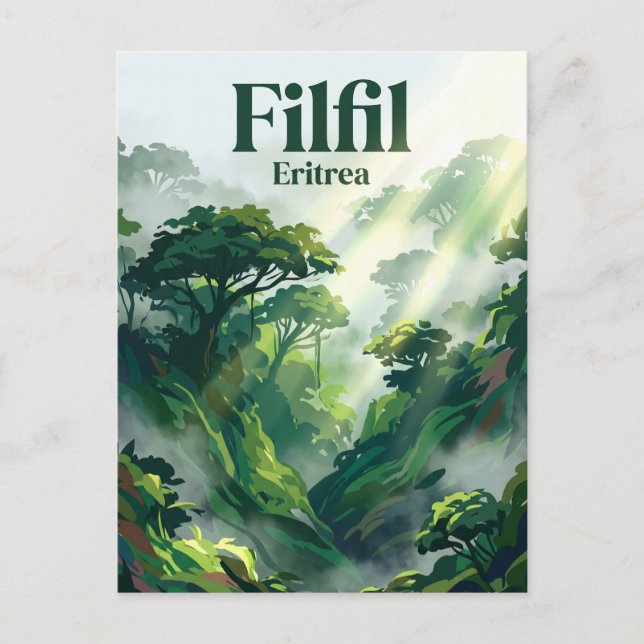 Postal Filfil Solomuna (Cinturón Verde) Eritrea (Anverso)