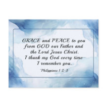 Filipenses 1:2-3 Gracia y Paz para Usted, Biblia
