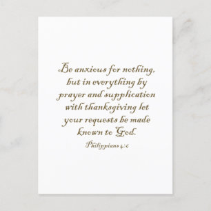 Postal Filípianos 4:6 Motivación de inspiración cristiana