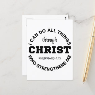Postal Filipinas 4:13 Puedo hacer todas las cosas Scriptu