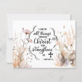 Postal Filipinas 4:13 Todas las cosas a través de la Bibl