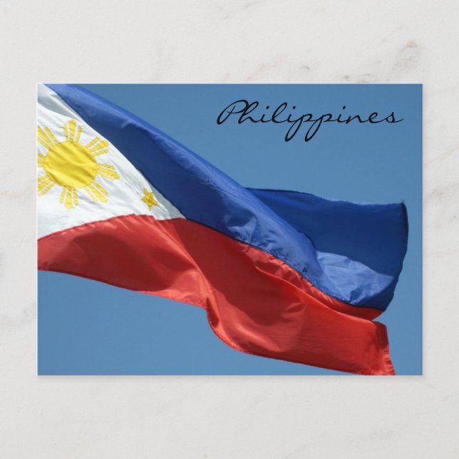 Postal filipinas de bandera (Anverso)
