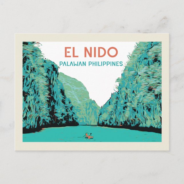 Postal Filipinas, El Nido Palawan maravilla de la natural (Anverso)