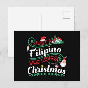 Postal Filipinas - Filipino que ama a los Navidades