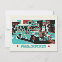 Postal Filipinas: icónico yipni en Manila