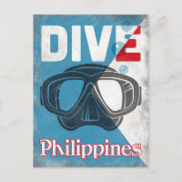 Filipinas: Máscara de buceo Scuba vintage