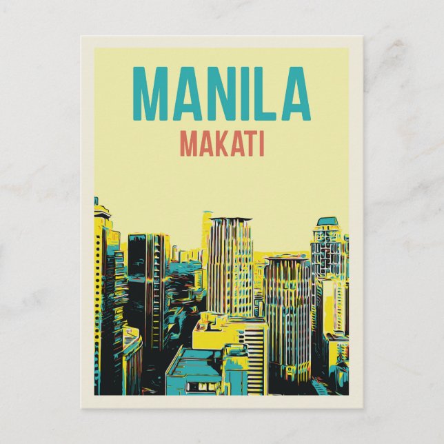Postal Filipinas, Metro Manila, edificio de la ciudad de  (Anverso)
