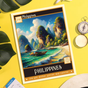 Postal Filipinas Pintura de época