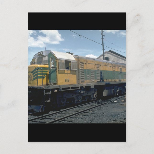 Postal Filipinas, PNR GE road_Trains of the World (Anverso)