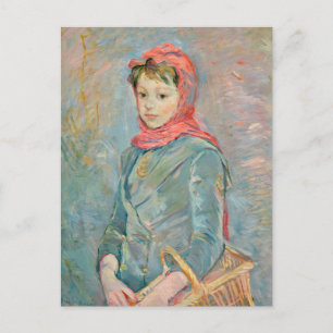 Postal Fillette Portant un Panier   Berthe Morisot