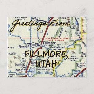 Postal Fillmore Utah Vintage