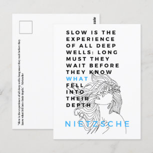 Postal Filosofía de Soul Profundo, cita Nietzsche