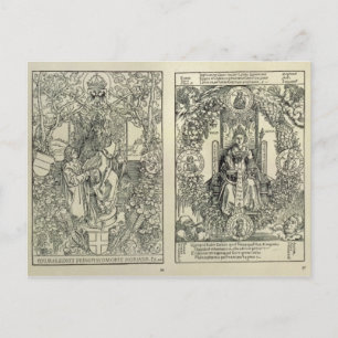 Postal Filosofía y emperador de Habsburgo