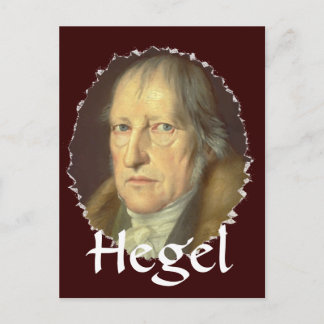 Postal Filósofo Georg Hegel