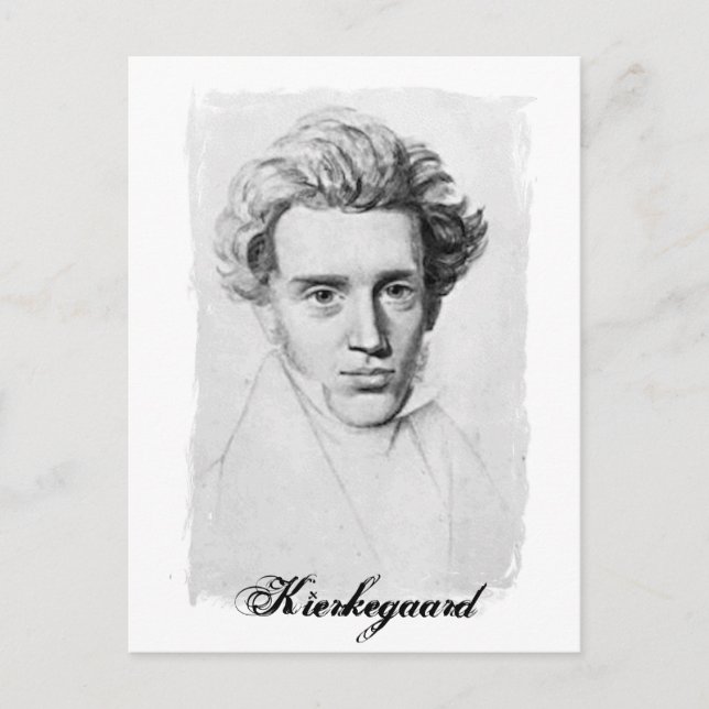 Postal Filósofo Soren Kierkegaard (Anverso)