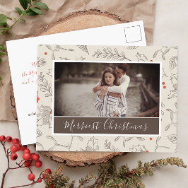 Postal Filtro de Foto de Navidad de Estilo Antiguo