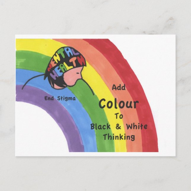 Postal Fin al estigma de la salud mental (Anverso)