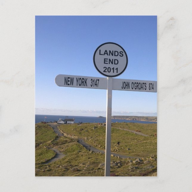Postal Fin de Cornwall Lands (Anverso)