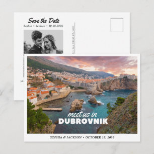 Postal Fin de semana de boda en Dubrovnik Croacia Save th