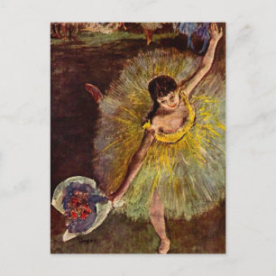 Postal Fin de una arabesca de Edgar Degas, Ballet Vintage