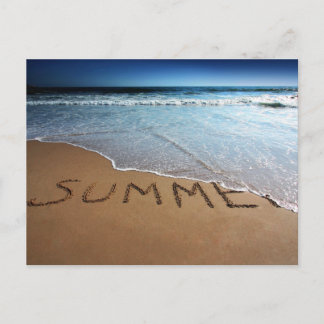 Postal Fin De Verano En La Costa De California