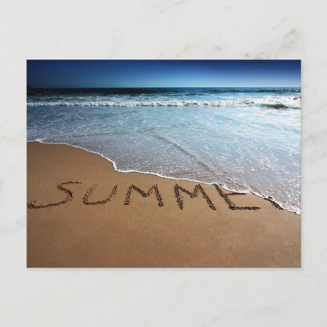 Postal Fin De Verano En La Costa De California (Anverso)