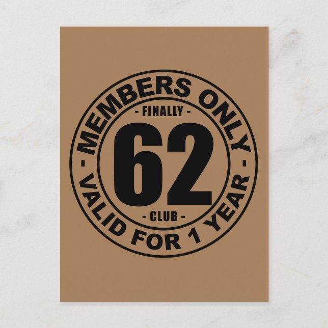 Postal Finalmente 62 club (Anverso)