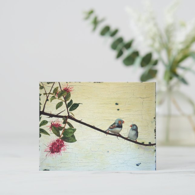 Postal Finch Conversation Postcard (Anverso de pie)