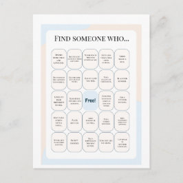Postal Find Someone Who Classroom Bingo Activity
