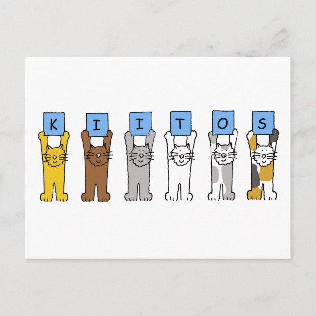 Postal Finlandés gracias a los gatos Personalizados de Ki (Anverso)