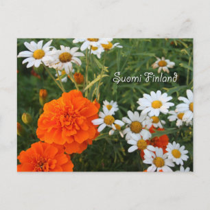 Postal Finlandia en Flores, cuarto en una serie
