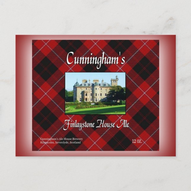 Postal Finlaystone House Ale de Cunningham (Anverso)