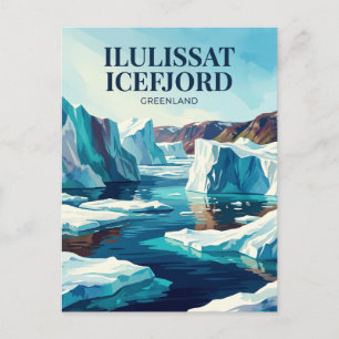 Postal Fiordo de hielo de Ilulissat, Ilulissat, Groenland