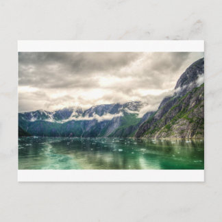 Postal Fiordo del brazo de tracia en Alaska