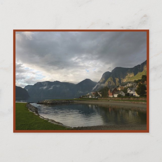 Postal Fiordo noruego (Aurlandsfjord) (Anverso)