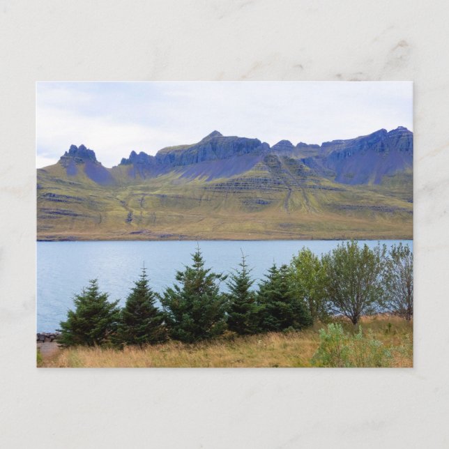 Postal Fiordo Stodvarfjordur, Islandia (Anverso)