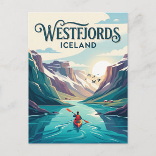 Postal Fiordos occidentales de Islandia