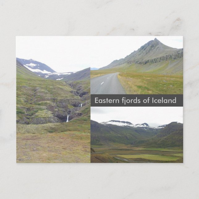 Postal Fiordos orientales de Islandia (Anverso)
