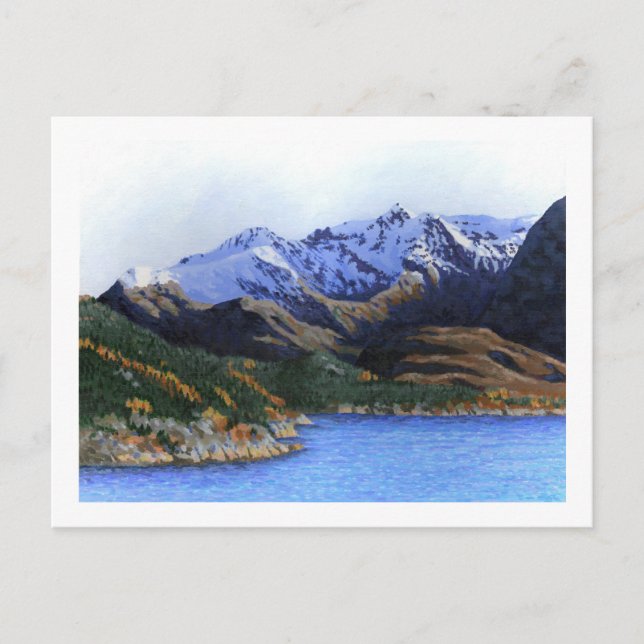 Postal Fiordos y montañas de Noruega (Anverso)