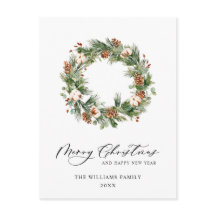 Fir Wreath Cones Pine Fir Feliz Navidad